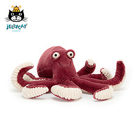 jELLYCAT 邦尼兔 0D20BB 奥比章鱼毛绒玩具 红色