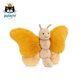 jELLYCAT 邦尼兔 昆虫系列 BUTT2B 蝴蝶毛绒玩具 黄色