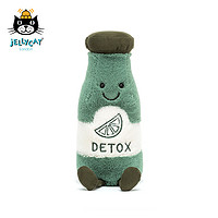 jELLYCAT 邦尼兔 A2JD 趣味排毒果汁毛绒玩具 绿色