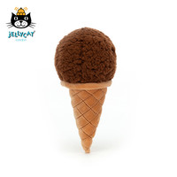 jELLYCAT 邦尼兔 ICE6CHOC 迷人巧克力冰淇淋毛绒玩具 巧克力色