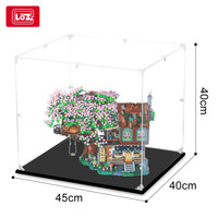 LOZ/俐智树屋定制展示盒积木模型摆件防尘盒