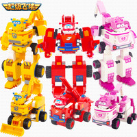 奥迪双钻超级飞侠乐迪机器人变形积木益智拼装儿童玩具3-6周岁（卡文拯救长颈鹿（15块积木））