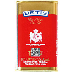 BETIS 贝蒂斯 特级初榨橄榄油250ml罐装 西班牙原装进口 凉拌烹饪 食用油 孕婴辅食