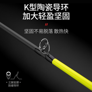 GW光威鱼竿M调路亚竿钓三秋黄金版路亚杆套装直柄纺车轮枪柄水滴轮远投型打黑翘嘴竿钓鱼竿海竿抛竿 1.8米枪柄钓三秋黄金版+右手水滴轮 1.8米枪柄钓三秋黄金版裸竿