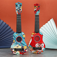 优迭尔 儿童尤克里里音乐玩具吉他 44厘米国潮舞狮+拨片+琴谱