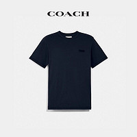COACH 蔻驰 基本款T恤 木炭灰色 经典标识 L