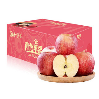 洛川苹果 青怡陕西红富士净重2.25kg 单果160g起 新鲜水果礼盒