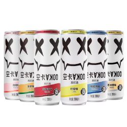 qoka空卡洋酒预调鸡尾酒0脂0蔗糖微醺低度果酒苏打气泡酒350ml6罐6种