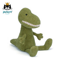 jELLYCAT 邦尼兔 微笑大牙霸王龙毛绒玩具玩偶公仔 绿色 36cm