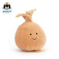 jELLYCAT 活泼洋葱蔬菜可爱毛绒玩具儿童玩具 褐色 9cm