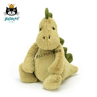 jELLYCAT Bashful Dino害羞恐龙柔软毛绒玩具男生玩具 绿色 31cm