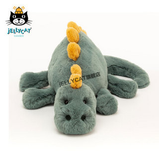 jELLYCAT 2020款道格拉斯恐龙柔软毛绒安抚玩具玩偶公仔 绿色 38cm