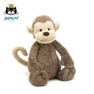 jELLYCAT 经典害羞猴子婴儿毛绒玩具安抚公仔 棕色 36cm