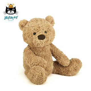 jELLYCAT 笨笨小熊毛绒玩具泰迪萌毛绒安抚玩具公仔生日礼物 棕色 H38 X W14 CM