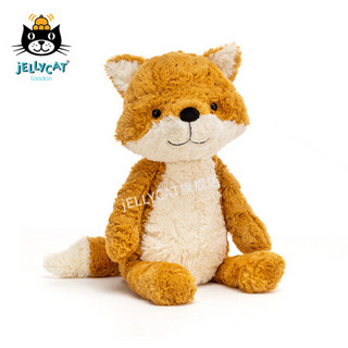 jELLYCAT 2020款托菲特狐狸柔软毛绒玩具安抚睡觉抱枕小玩偶生日礼物送礼可爱公仔 棕色和白色 31cm