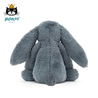 jELLYCAT 2021款花布灰蓝色邦尼兔柔软毛绒玩具安抚睡觉抱枕小玩偶生日礼物送礼可爱公仔 灰蓝色 18cm