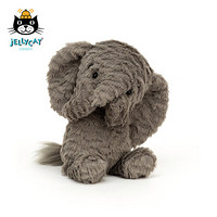 jELLYCAT 2021款柔软大象可爱公仔毛绒玩具小玩偶生日礼物 灰色 H20 X W10 CM