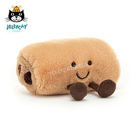 邦尼兔 jELLYCAT 2021款趣味法式巧克力面包可爱公仔毛绒玩具睡觉小玩偶生日礼物 米黄色 H11 X W15 CM