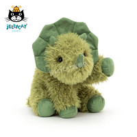 jELLYCAT 2021款科尔菲恐龙柔软毛绒玩具安抚睡觉抱枕小玩偶生日礼物送礼可爱公仔 绿色 H24 X W15 CM