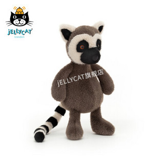 jELLYCAT 2021款维斯比蒂狐猴柔软毛绒玩具安抚睡觉抱枕玩偶送礼可爱公仔 褐色 H26 X W10 CM