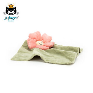 jELLYCAT 2021款佛勒里矮牵牛安抚巾婴儿口水巾毛绒玩具玩偶可入口咬宝宝安抚 彩色 玩偶15cm 安抚毯34cm