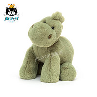jELLYCAT 2021款哈格迪恐龙毛绒玩具儿童安抚睡觉抱枕玩偶礼物送礼 绿色 H22 X W12 CM