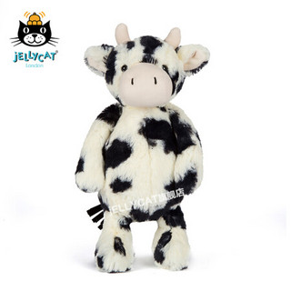 jELLYCAT 害羞牛犊可爱柔软毛绒玩具玩偶公仔 黑色和白色 31cm