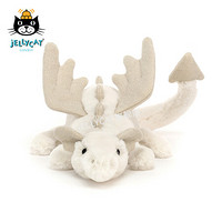 jELLYCAT 邦尼兔 2021款雪龙柔软毛绒玩具安抚睡觉抱枕小玩偶生日礼物送礼可爱公仔 白色 H7 X W26 CM