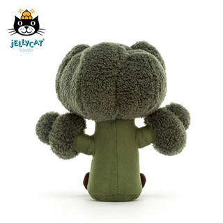 jELLYCAT 2021款趣味西兰花可爱公仔毛绒玩具睡觉小玩偶生日礼物 绿色 H23 X W22 CM