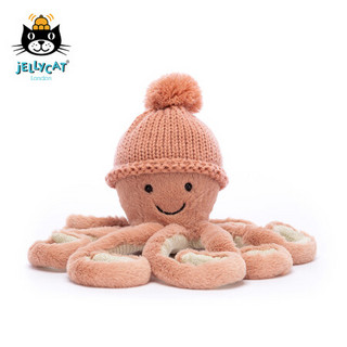 jELLYCAT 2021款舒适奥德尔章鱼可爱公仔毛绒玩具睡觉小玩偶生日礼物 舒适奥德尔章鱼 H23 X W8 CM