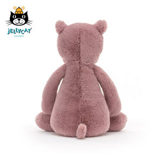 jELLYCAT 2021款害羞河马可爱公仔儿童安抚毛绒玩具睡觉玩偶生日礼物 害羞河马 H31 X W12 CM