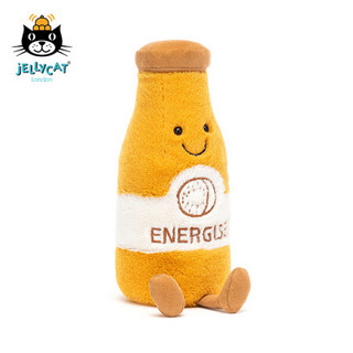 jELLYCAT 2021款趣味能量果汁毛绒玩具安抚睡觉抱枕小玩偶生日礼物送礼可爱公仔 趣味能量果汁 H19 X W8 CM