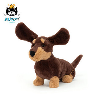 jELLYCAT 2021款奥托腊肠犬公仔毛绒玩具儿童安抚睡觉抱枕玩偶礼物送礼 奥托腊肠犬 H17 X W9 CM