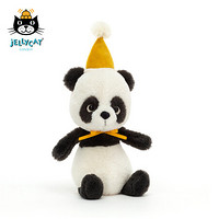 jELLYCAT 2022新品乔丽波普熊猫 可爱公仔毛绒玩具安睡小玩偶生日礼物 乔丽波普熊猫 H20 X W9 CM