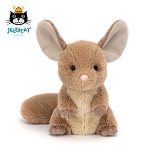 jELLYCAT 2022新品钱德勒毛丝鼠 可爱公仔毛绒玩具安睡小玩偶生日礼物 钱德勒毛丝鼠 H16 X W8 CM