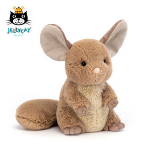 jELLYCAT 2022新品钱德勒毛丝鼠 可爱公仔毛绒玩具安睡小玩偶生日礼物 钱德勒毛丝鼠 H16 X W8 CM