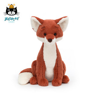 jELLYCAT 2022新品奎因狐狸 柔软毛绒玩具安抚睡觉抱枕玩偶生日礼物送礼可爱公仔 奎因狐狸 H38 X W22 CM