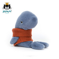 jELLYCAT 2022新品套头衫鲸鱼 可爱公仔毛绒玩具安睡小玩偶生日礼物 套头衫鲸鱼 H18 X W6 CM