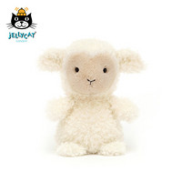 jELLYCAT 邦尼兔 2020款小羊柔软毛绒安抚玩具公仔可爱毛绒玩具 乳白色 H18 X W10 CM