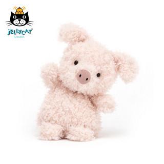 jELLYCAT 2020款小猪柔软毛绒安抚玩具公仔可爱萌猪玩偶 粉红色 H25 X W13 CM