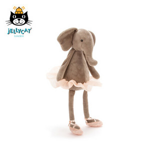 jELLYCAT 跳舞达西象宝宝毛绒安抚玩具 灰色 33cm