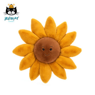 jellycat 2021款佛勒里向日葵可爱公仔毛绒玩具睡觉小玩偶生日礼物 橙