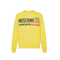 MOSCHINO UNDERWEAR 莫斯奇诺 男式小熊图案圆领黑色卫衣 1 A 1701 8106 0555 M码 M 黄色