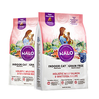 HALO 健美体态系列 鱼肉味成猫猫粮 4.54kg