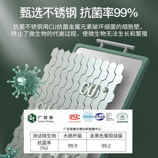 志高菜板中科院金属所抗菌不锈钢切菜板案板防霉厨房家用剁骨擀面板不打滑不伤刀双面砧板 中科院抗菌大号