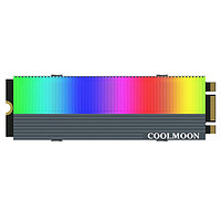 COOLMOON 酷月 CM-M2A M.2散热器M2固态固态硬盘ARGB散热器