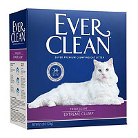 EVER CLEAN 铂钻 猫砂活性炭膨润土 速凝芳香 25磅（紫标）