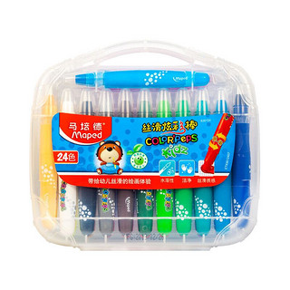 Maped 马培德 蜡笔 幼儿学生用可水洗粗杆油画棒 24色