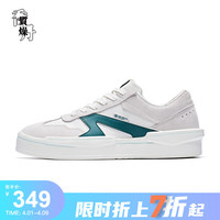 乔丹板鞋2022夏季新款反绒皮低帮休闲鞋透气孔运动鞋经典鞋子男鞋 39 象牙色/苜蓿绿