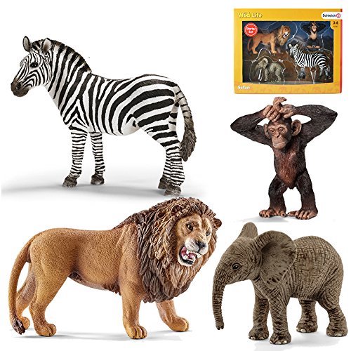 Schleich 思乐 Wild Life系列 42387 野生动物入门套装